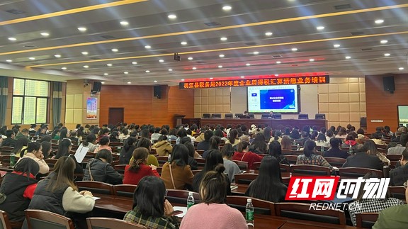 桃江县成功举办2022年度企业所得税汇算清缴业务培训